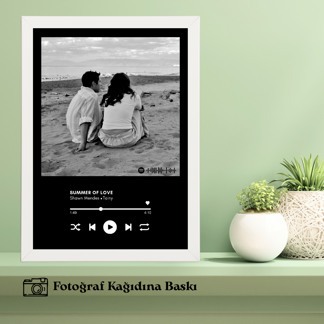 Müzik Listesi Özel Tekli Ahşap Tablo (fotoğraflı)