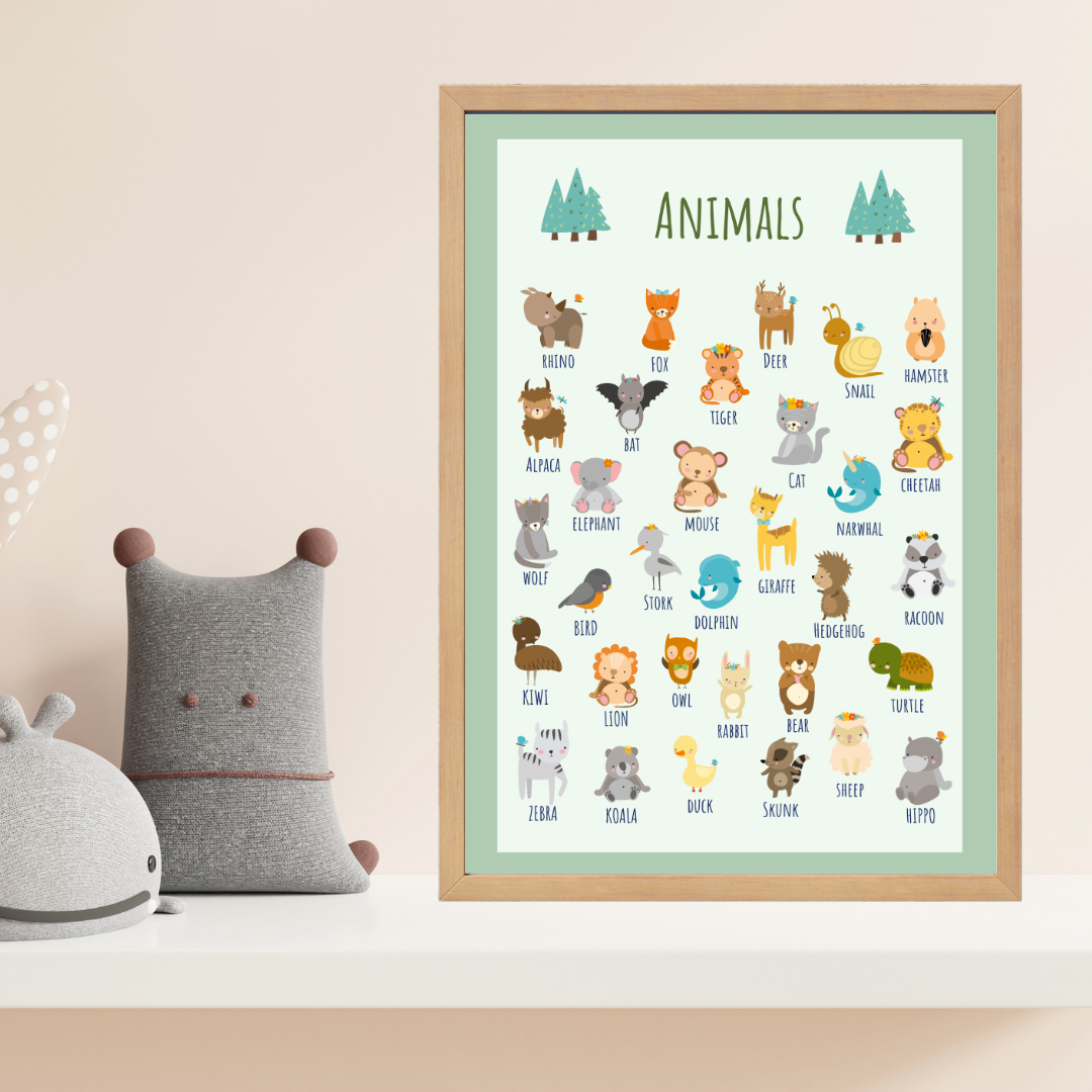 Which Animal Çocuk Odası Ahşap Tablo