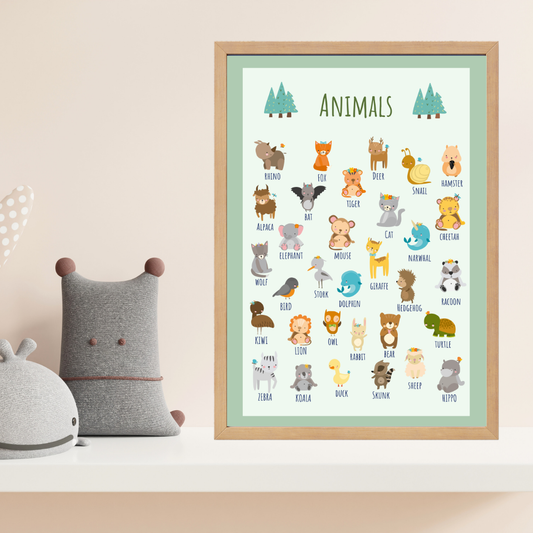 Which Animal Çocuk Odası Ahşap Tablo