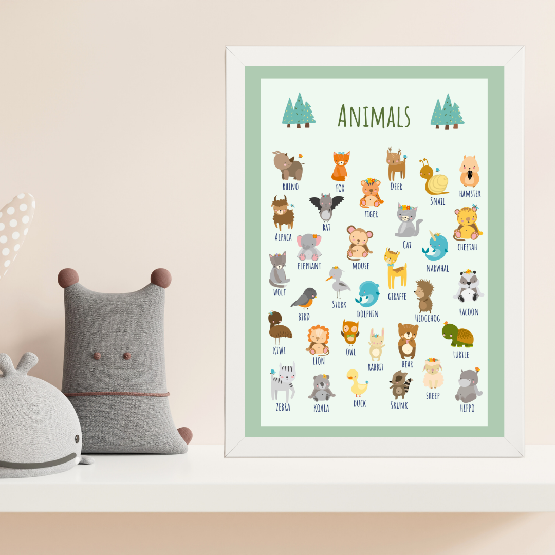 Which Animal Çocuk Odası Ahşap Tablo