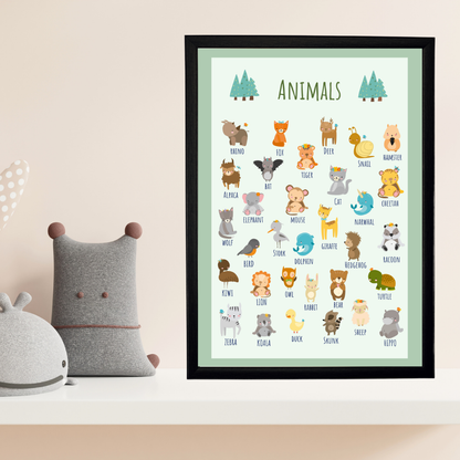 Which Animal Çocuk Odası Ahşap Tablo