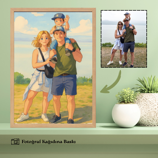 Çizgi Roman Temalı Ahşap Çerçeveli Karikatür Tablo