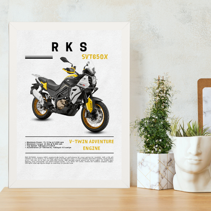 RKS SVT650X Tekli Ahşap Motosiklet Tablo