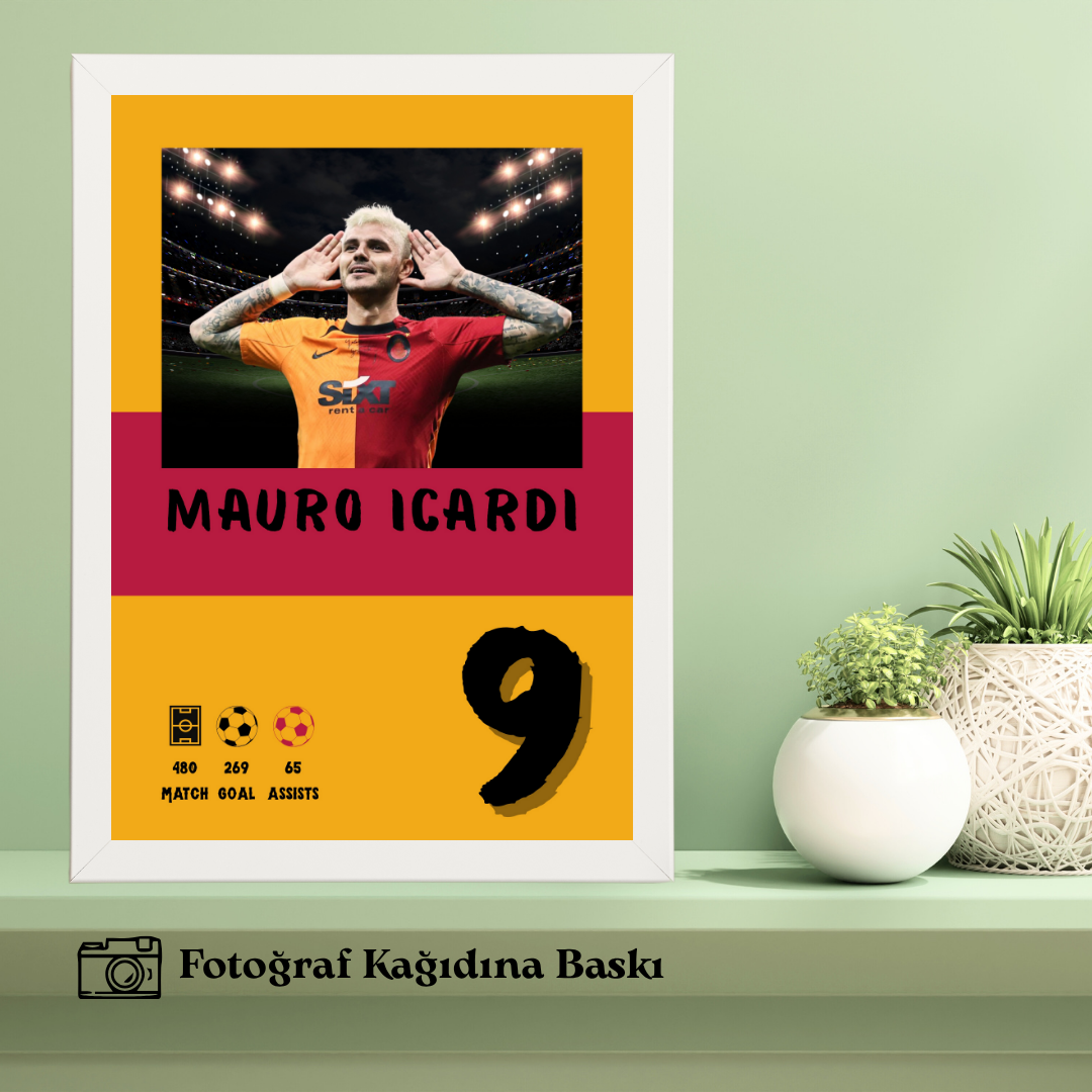 Seçtiğiniz Futbolcu Model 2 Tekli Ahşap Sporcu Tablo
