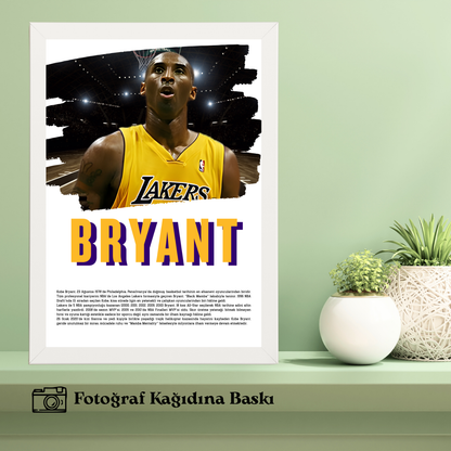 Seçtiğiniz Basketbolcu Model 1 Tekli Ahşap Sporcu Tablo