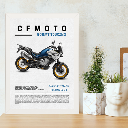 CFMOTO 800MT Touring Tekli Ahşap Motosiklet Tablo