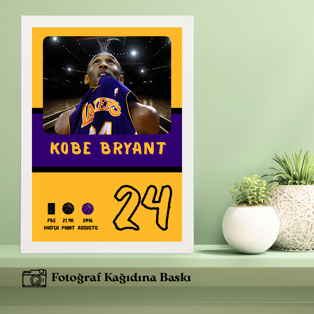 Seçtiğiniz Basketbolcu Model 2 Tekli Ahşap Sporcu Tablo