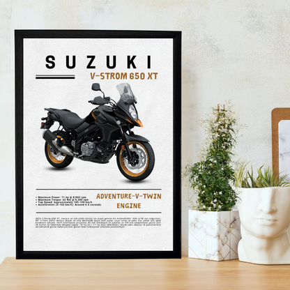SUZUKI V-Strom 650 XT Tekli Ahşap Motosiklet Tablo