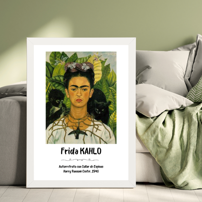 Frida Ahşap Çerçeve Oda-Mutfak Tablosu