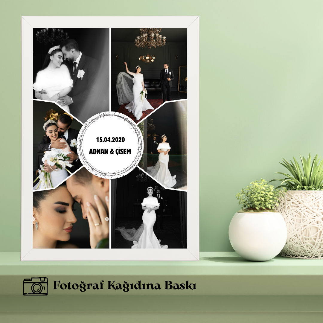 Eşe ve Sevgiliye Özel Tekli Ahşap Tablo 6 (fotoğraflı)