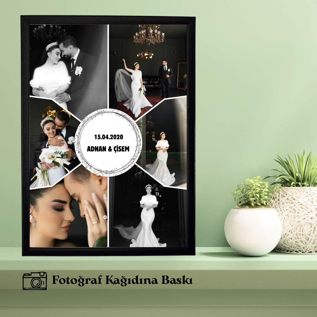 Eşe ve Sevgiliye Özel Tekli Ahşap Tablo 6 (fotoğraflı)